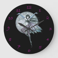 Luna's Ascent Fairy Fantasy Art Clock