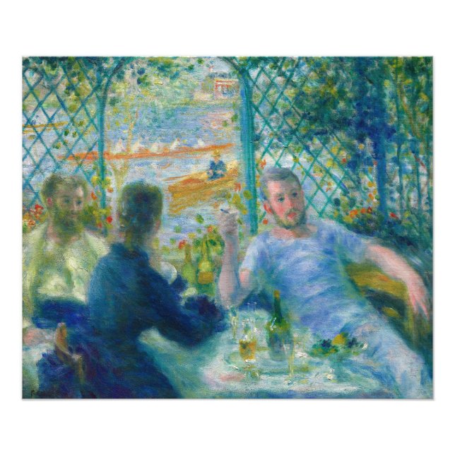 Lunch at the Restaurant Fournaise by Renoir Photo Print (Front)