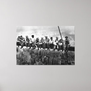 Lunch Atop A Skyscraper 1932 NYC Ironworkers  Canvas Print