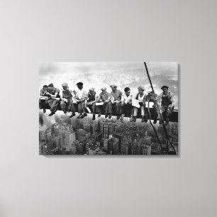Lunch Atop A Skyscraper 1932 NYC Ironworkers Canvas Print