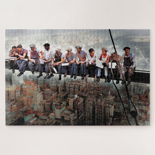 Lunch Atop  A Skyscraper C1932 Colour Redux Jigsaw Puzzle (Horizontal)