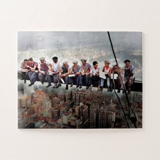 Lunch Atop  A Skyscraper C1932 Colour Redux Jigsaw Puzzle