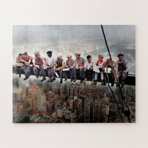 Lunch Atop  A Skyscraper C1932 Colour Redux Jigsaw Puzzle