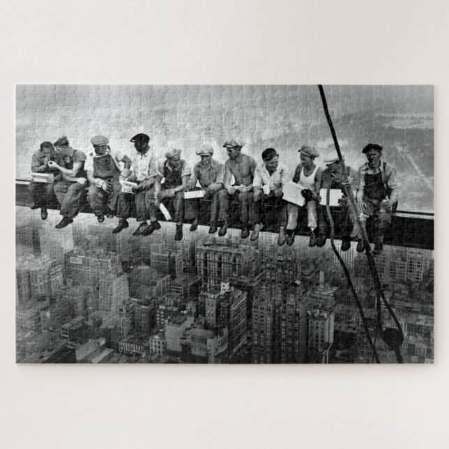 Lunch Atop A Skyscraper C1932 Ironworkers Jigsaw Puzzle (Horizontal)