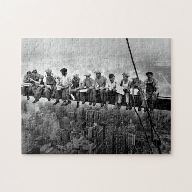 Lunch Atop A Skyscraper C1932 New York Ironworkers Jigsaw Puzzle (Horizontal)
