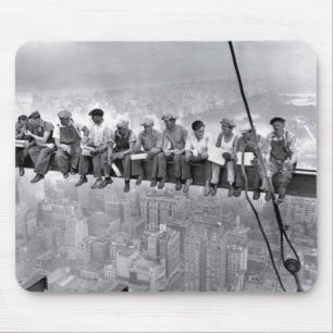 Lunch Atop A Skyscraper Mouse Mat