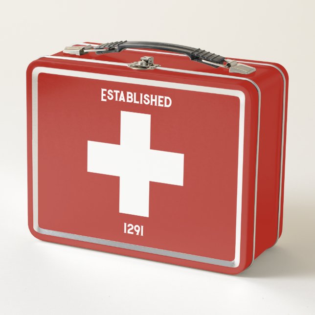 Lunch Box Cross Switzerland - Established 1291 (Front)