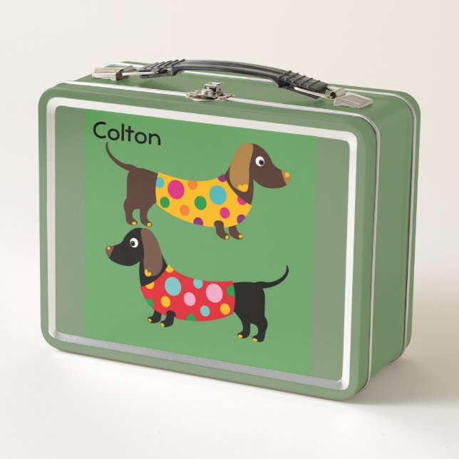 Lunch box Design with Dachshunds (Front)