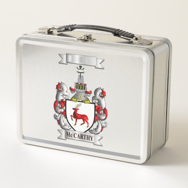 Lunch Box McCarthy Irish Surname And Shield (Front)