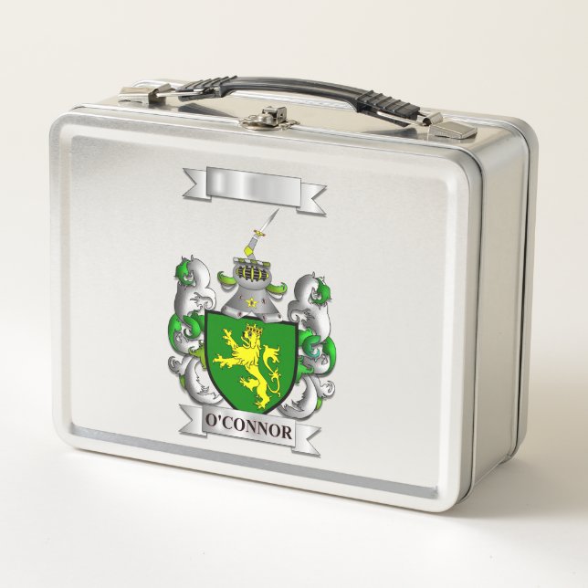 Lunch Box O'Connor Irish Surname And Shield (Front)