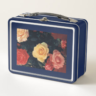 Lunch Box with Floral Design