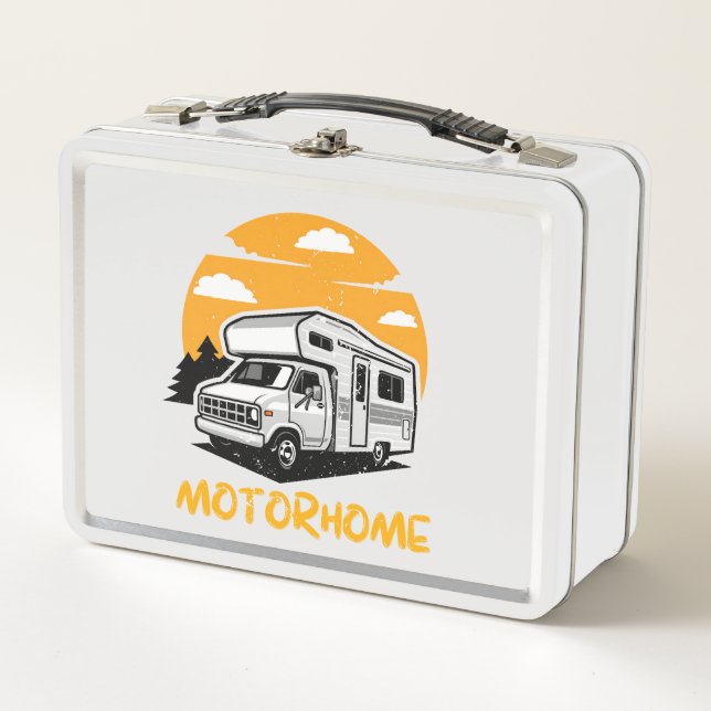 Lunch box with Motorhome for kids (Front)