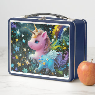 Lunch box with unicorns