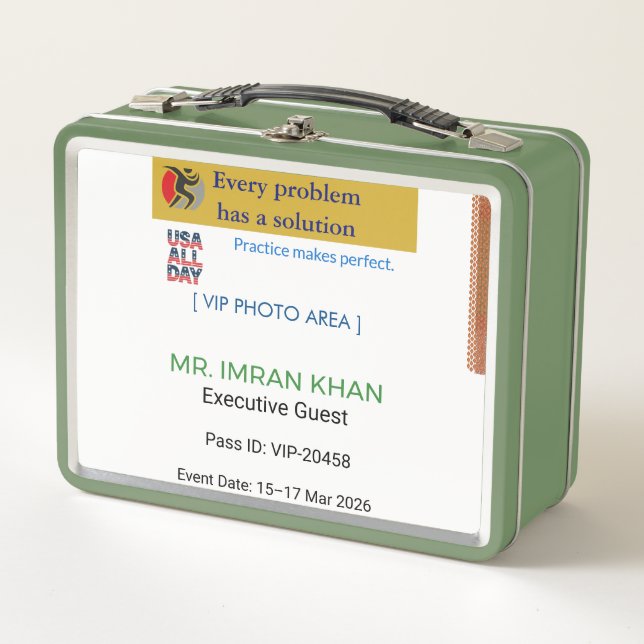 Lunch Boxes | Birthday | Custom | Photo (Front)