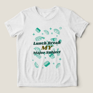 Lunch break my major Subject-School lunch break  Tri-Blend Shirt