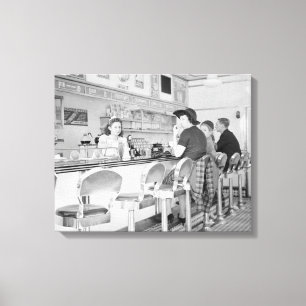 Lunch Counter, 1941 Canvas Print