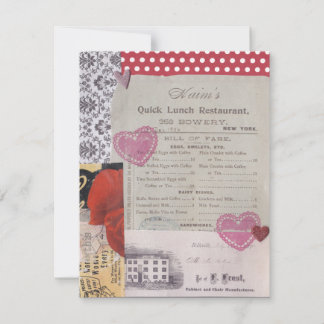 Lunch Date Valentine's Day Card