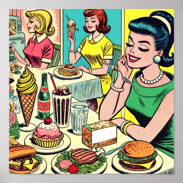 Lunch Girls Comics Poster (Front)