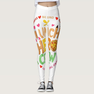 Lunch Hero Crew Shirt, Lady Cafeteria Squad Worker Leggings