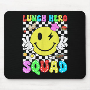 Lunch Hero Squad Back To School Lunch Ladies Cafet Mouse Mat