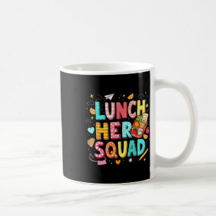 Lunch Hero Squad Preppy Back To School Lunch Lady  Coffee Mug