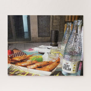 Lunch in Barcelona Spain Jigsaw Puzzle