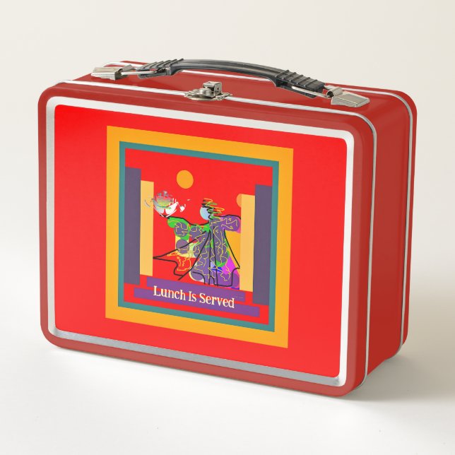 Lunch Is Served Metal Lunchbox (Front)