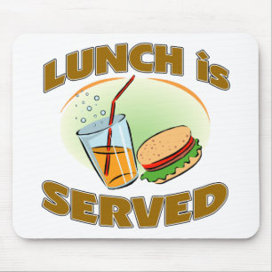 Lunch Is Served Mouse Mat
