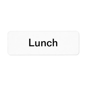 Lunch Labels