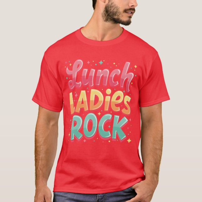 Lunch Ladies Rock girl T-Shirt (Front)