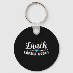Lunch Ladies Rock Lunch Lady Squad Back To School Key Ring