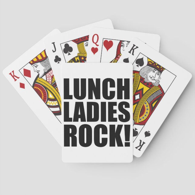 Lunch Ladies Rock Playing Cards (Back)