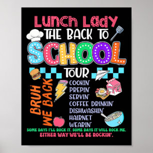 Lunch Lady Back To School Tour Cafeteria Crew Poster