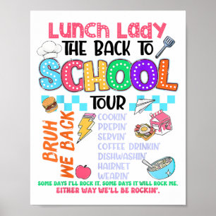 Lunch Lady Back To School Tour Cafeteria Crew Poster