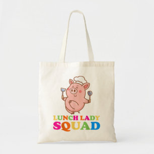 Lunch Lady Cafeteria Crew Squad School Lunch Ladie Tote Bag