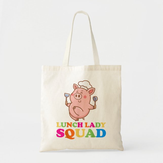 Lunch Lady Cafeteria Crew Squad School Lunch Ladie Tote Bag (Front)