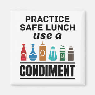 Lunch Lady Cafeteria Food Service Safe Lunch Funny Magnet