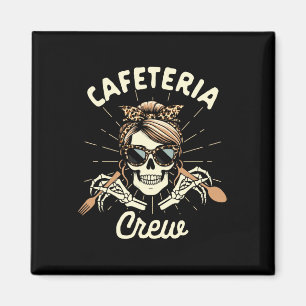 Lunch Lady Cafeteria Worker Squad Skeleton Cafeter Magnet