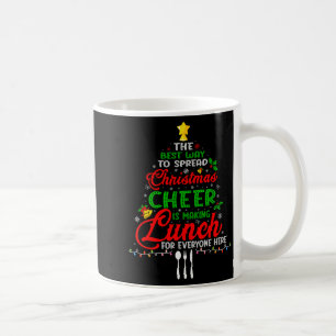 Lunch Lady Christmas Xmas School Cafeteria Lunch L Coffee Mug