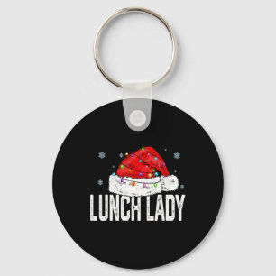 Lunch Lady Claus Christmas Women Family Matching G Key Ring