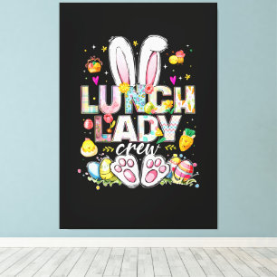 Lunch Lady Crew Funny Bunny Canvas Print