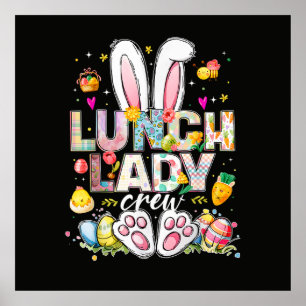 Lunch Lady Crew Funny Bunny Poster