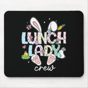 Lunch Lady Crew Funny Lunch Lady Cafeteria Easter Mouse Mat