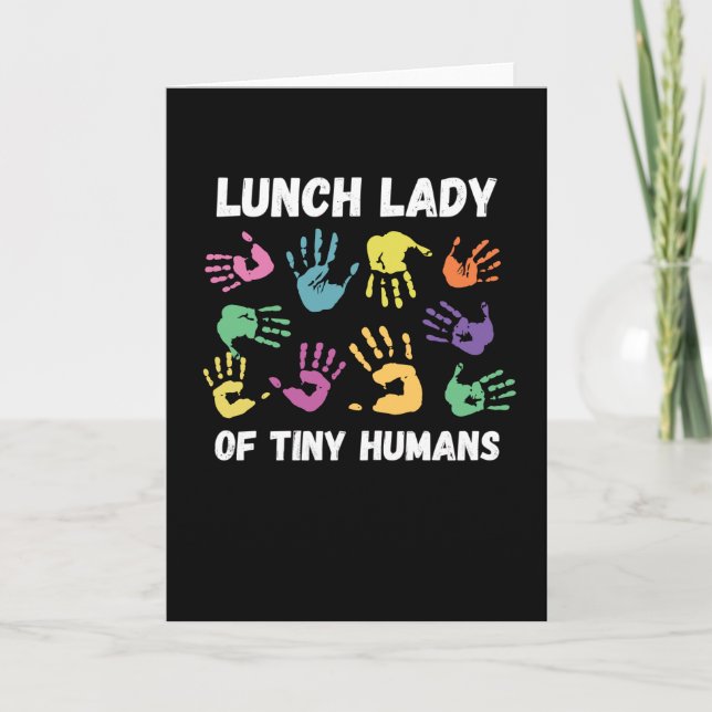 Lunch Lady Gift School Cafeteria Card (Front)