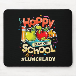 Lunch Lady Happy 100th Day Of School  Mouse Mat
