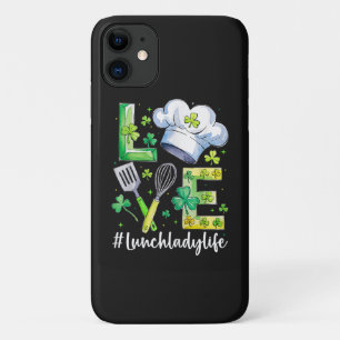 Lunch Lady Life Happy St Patricks Day iPhone 11 Case