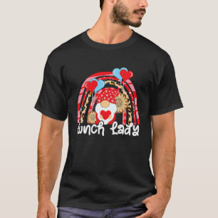 Lunch Lady Love Valentine's Day Gnome Cafeteria He T-Shirt
