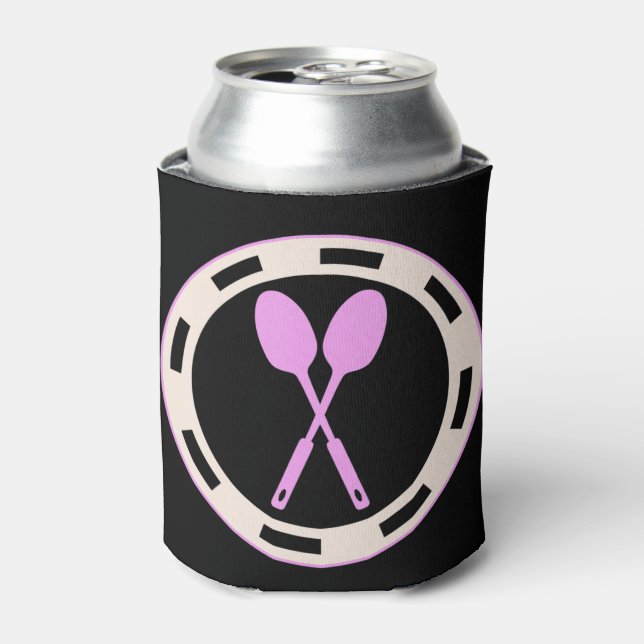 Lunch Lady - Never Underestimate Grandma Lunch Lad Can Cooler (Can Front)