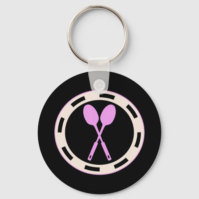 Lunch Lady - Never Underestimate Grandma Lunch Lad Key Ring (Front)