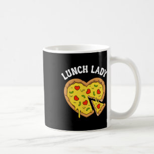 Lunch Lady Pizza Heart School Cafeteria Worker Val Coffee Mug